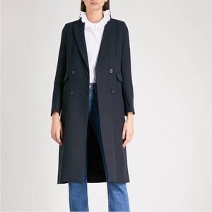 Sandro Navy Blue Wool Coat size 40 (M)